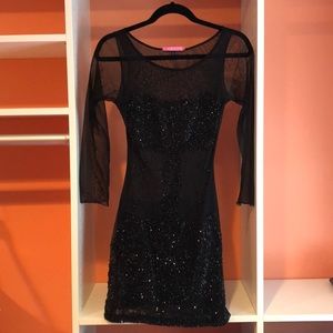 Black beaded dress